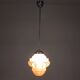 Art Deco pendant lamp with pink glass shade, 1930s