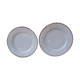 2 plats ronds porcelaine de Limoges bordure dorée