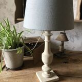 Antique wooden table lamp