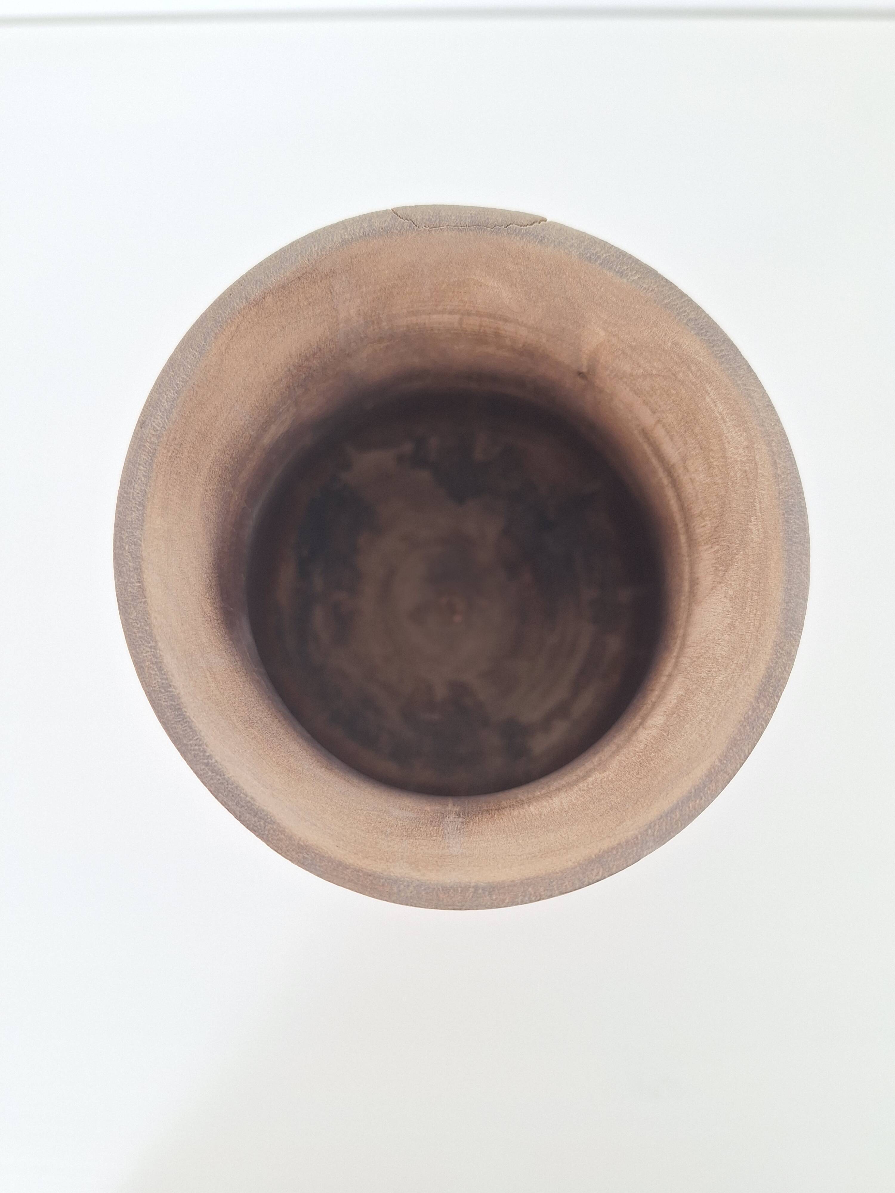 Bowl / Carved wooden vase
