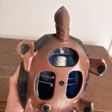 Turtle Glass Table Lamp with Enamel Stained Glass Tiffany Art Nouveau Style