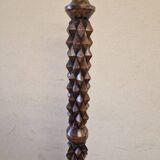 Oak floor lamp - In the style of Charles Dudouyt - Brutalist design