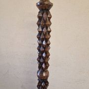 Oak floor lamp - In the style of Charles Dudouyt - Brutalist design