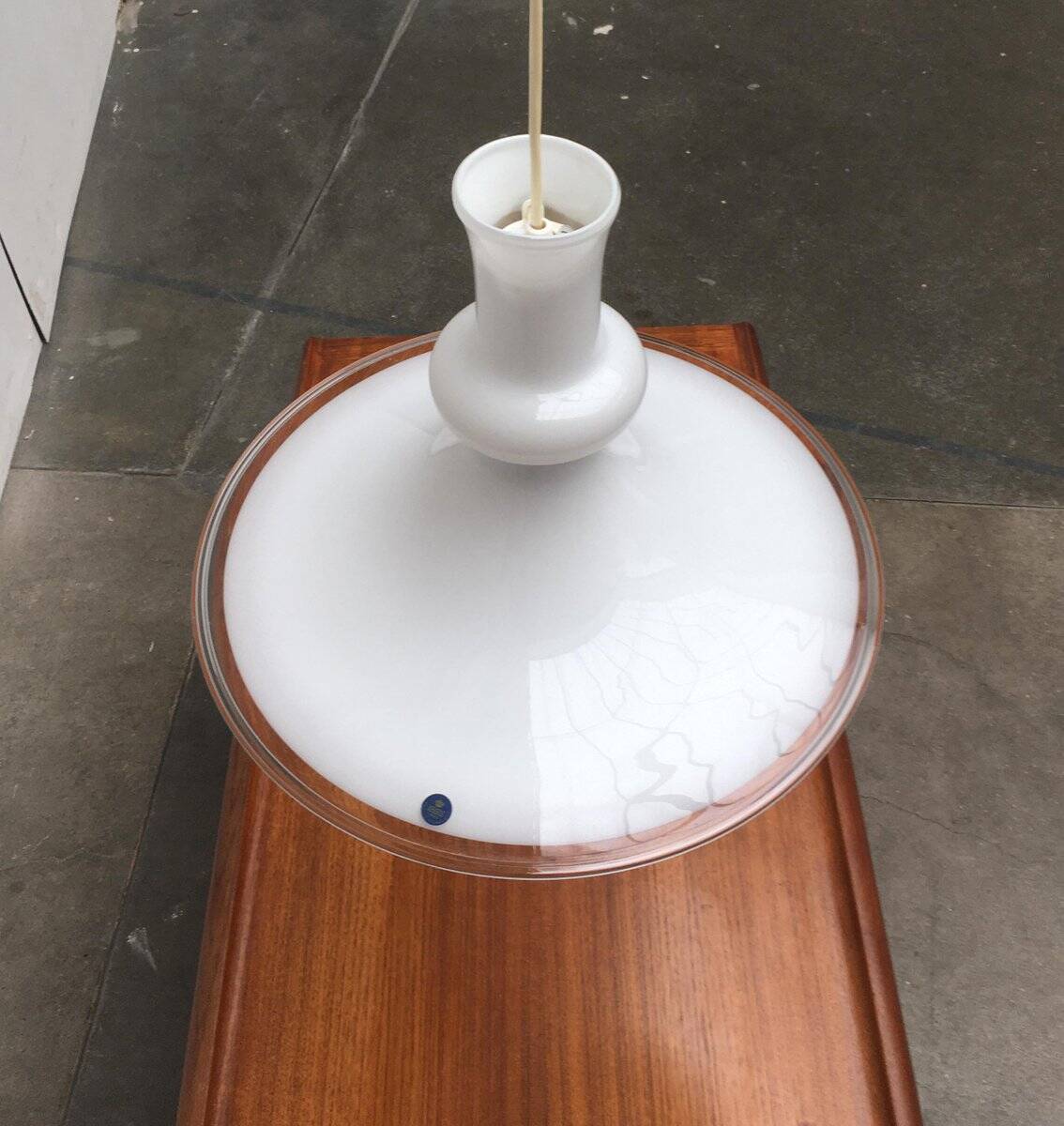 Vintage glass suspension by Michael Bang for Royal Copenhagen.