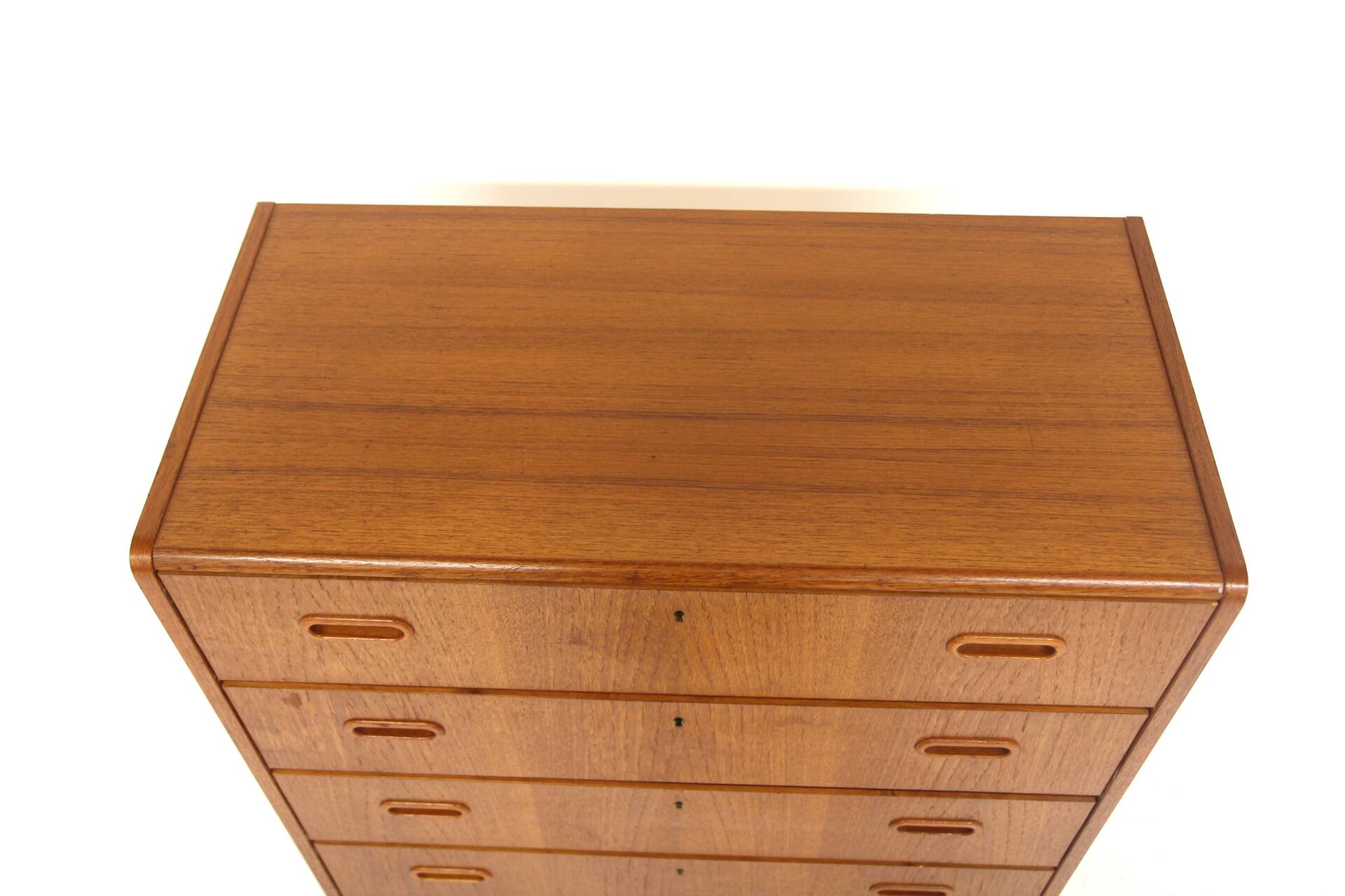 Scandinavian "tallboy" chest of drawers in teak, Sweden, 1950