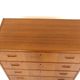 Scandinavian "tallboy" chest of drawers in teak, Sweden, 1950