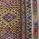 Vintage Turkish kilim, handwoven, 141x356 cm.