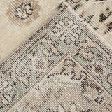 7x10 Vintage Faded Beige & Grey Anatolian Flatweave Vintage Area Rug
