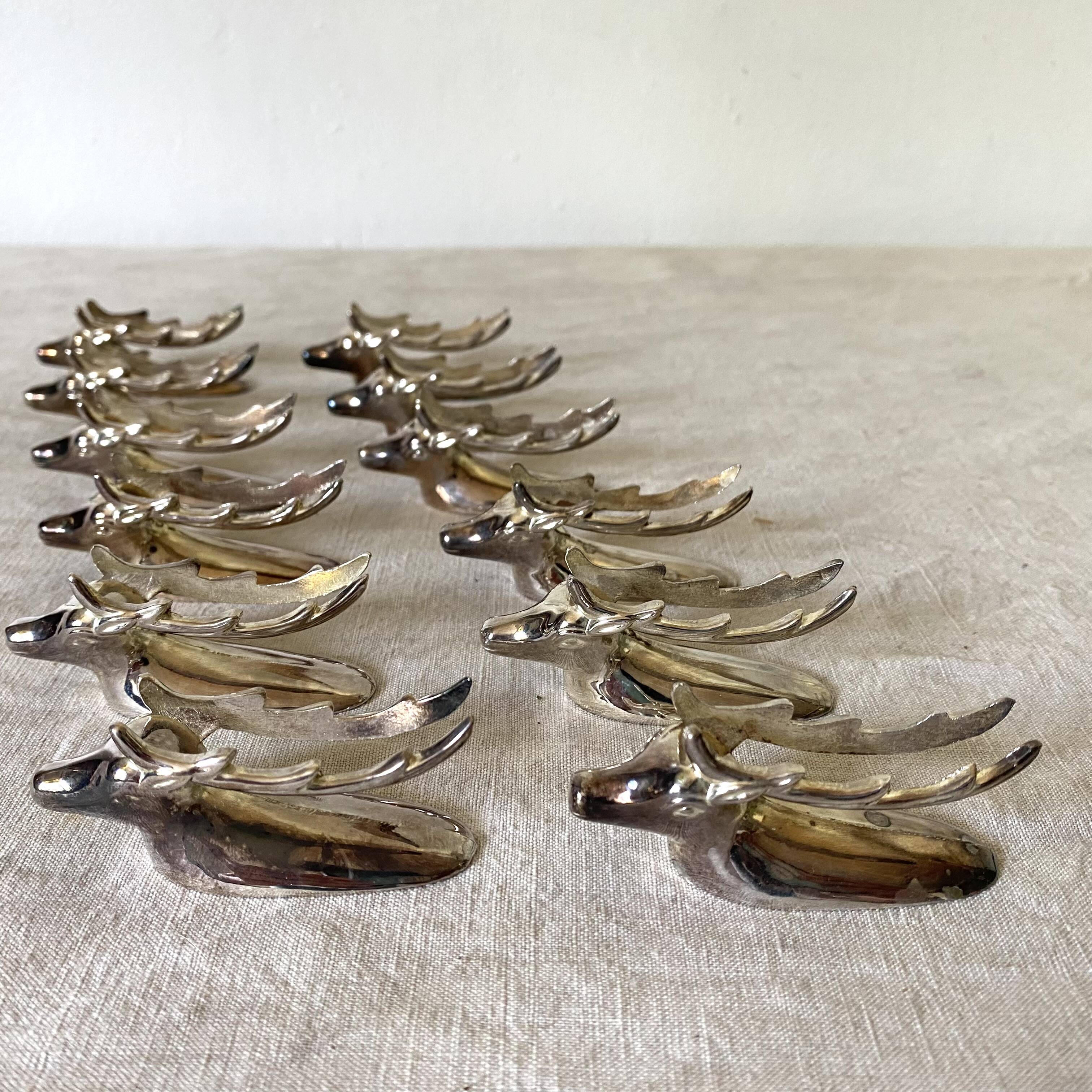 Vintage deer head knife holders