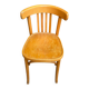 1960s light wood bistro chair signed