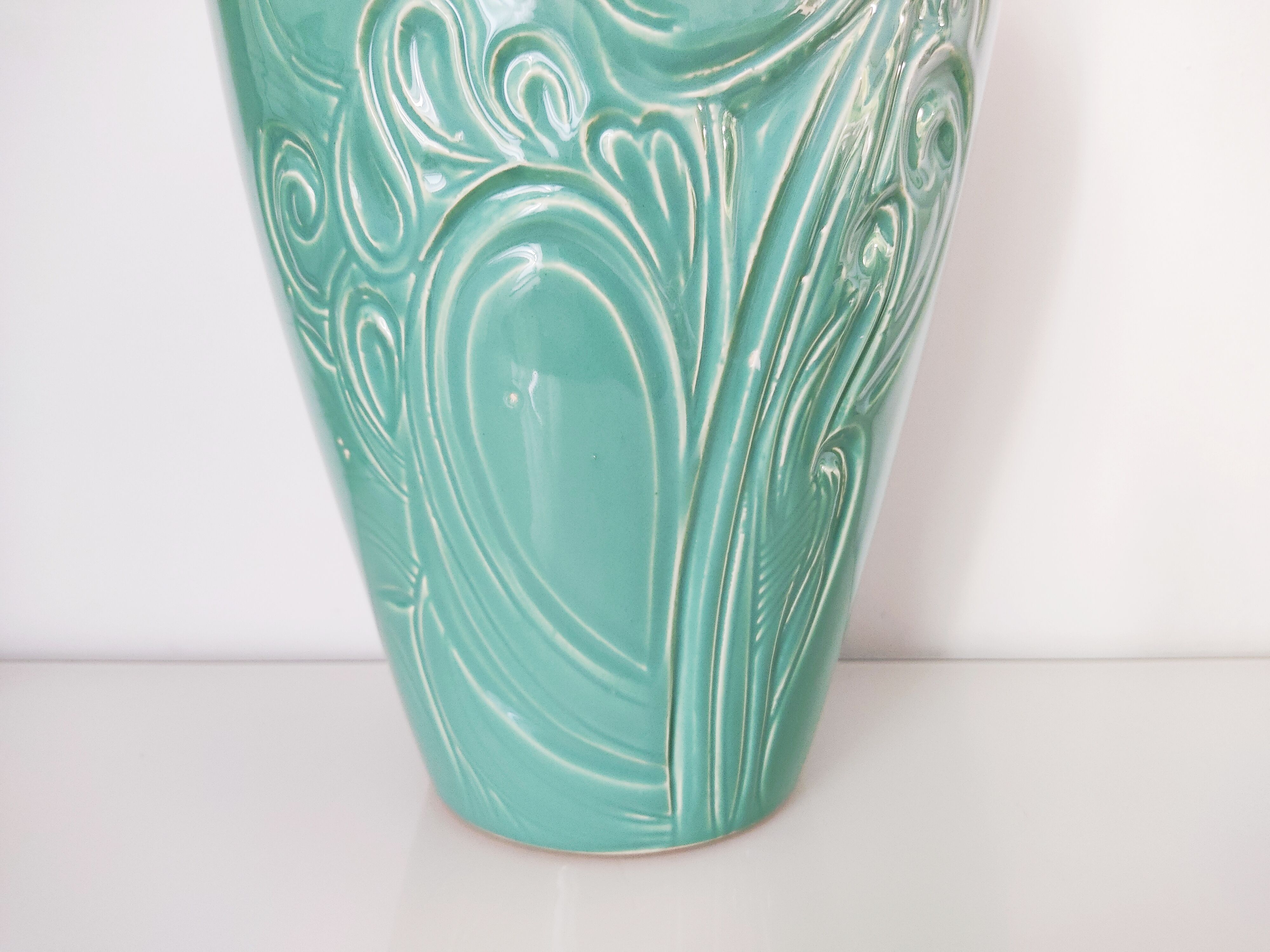 Vase Secla turquoise céramique portugaise