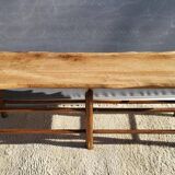 Farmhouse bench-table with a natural feel