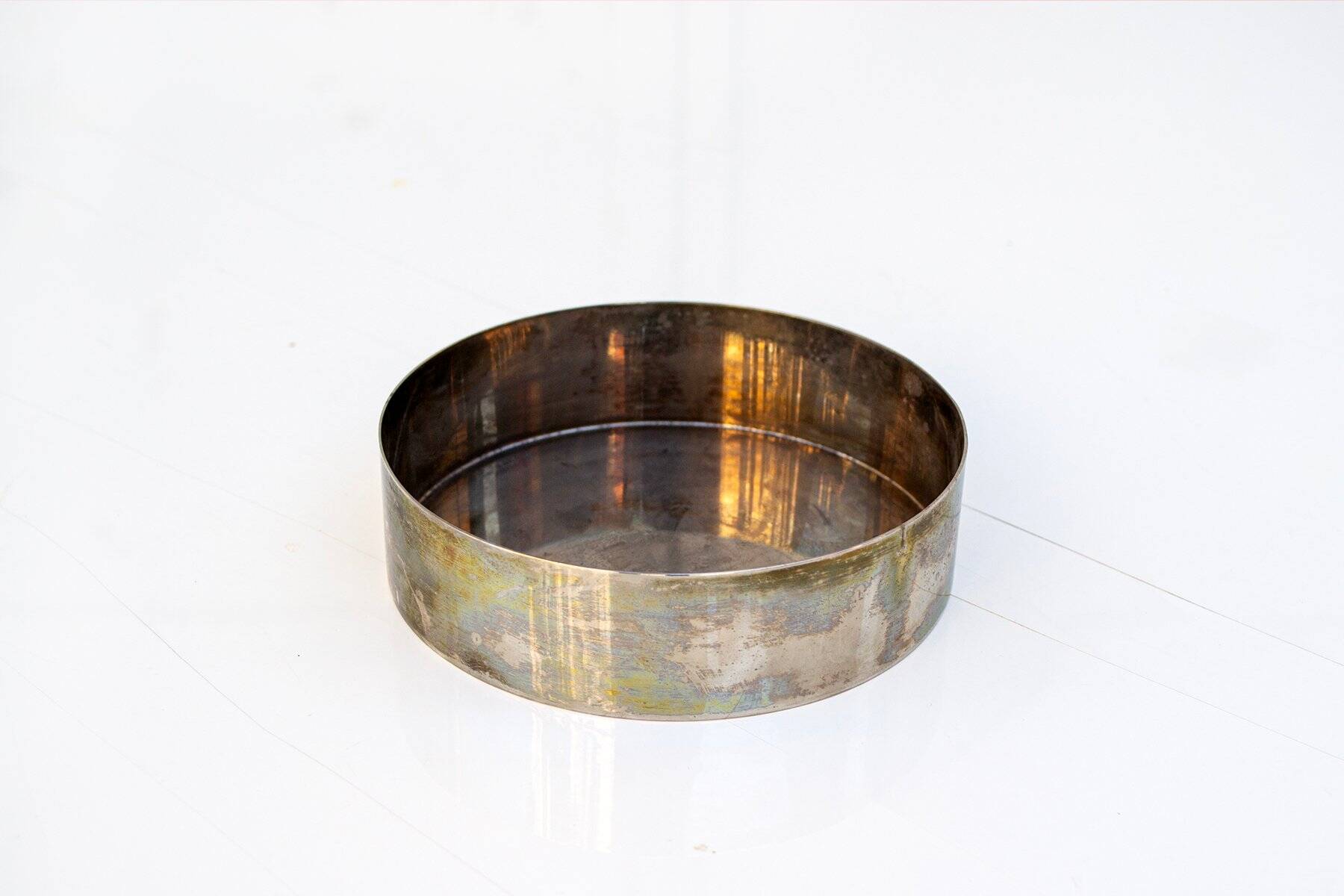 Silver-plated metal cocktail set handmade by Cassetti, Italy, 1970s, set of 5.