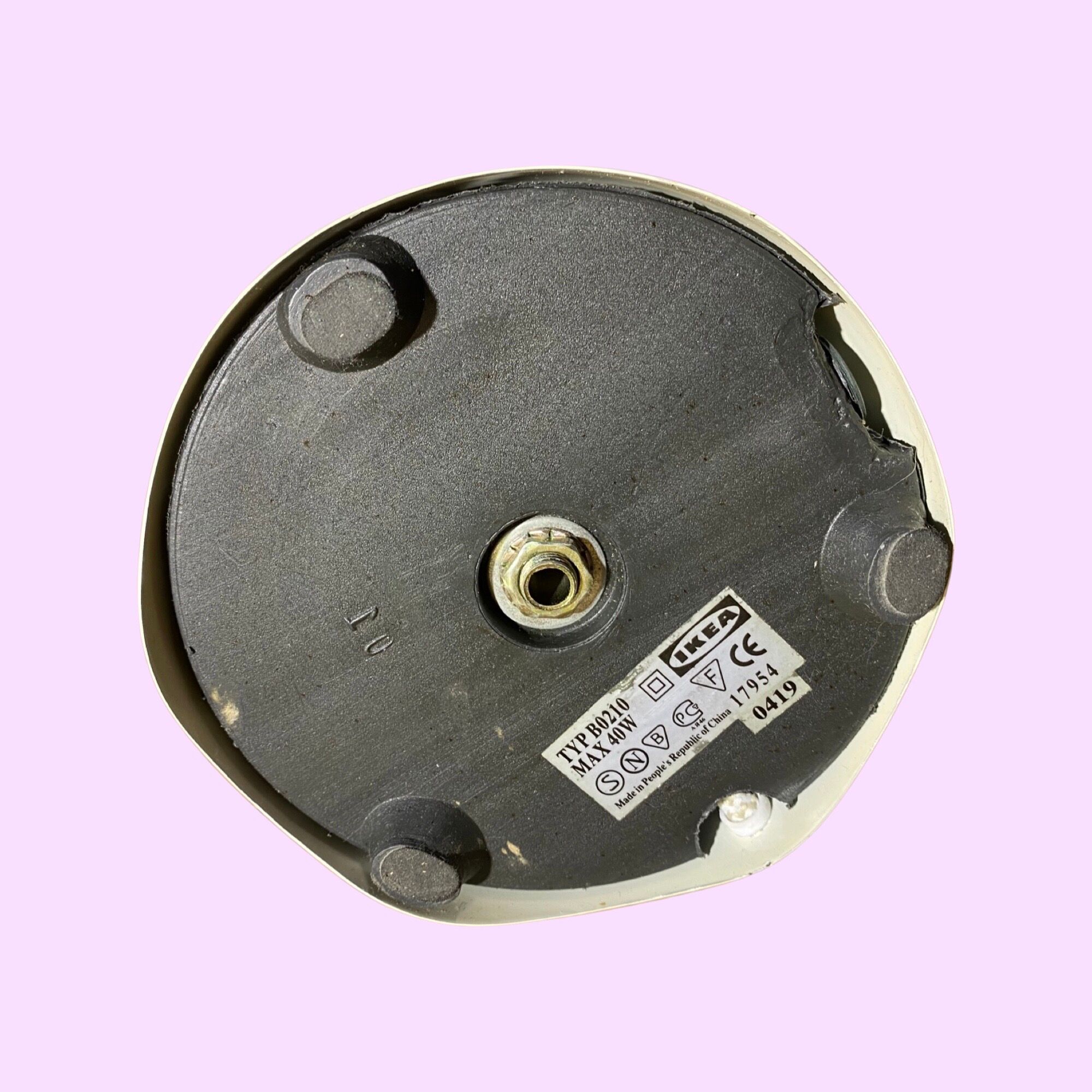 Vintage ikea lamp from sweden | white retro ikea lamp from the mid-century | vintage scandinavian