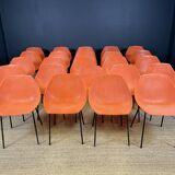 Set of 24 orange Guariche chairs