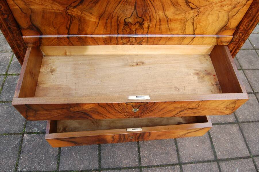 secrétaire bureau d époque louis philippe en noyer du 19e siécle