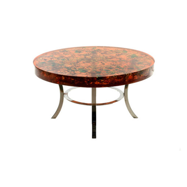 Table basse en résine fractale signée Henri Fernandez