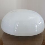 Sconce "half sphere" in white opaline 60 70 years