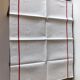 Old linen and hemp towel monogrammed MR