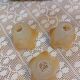 3 antique tulip pendant lights
