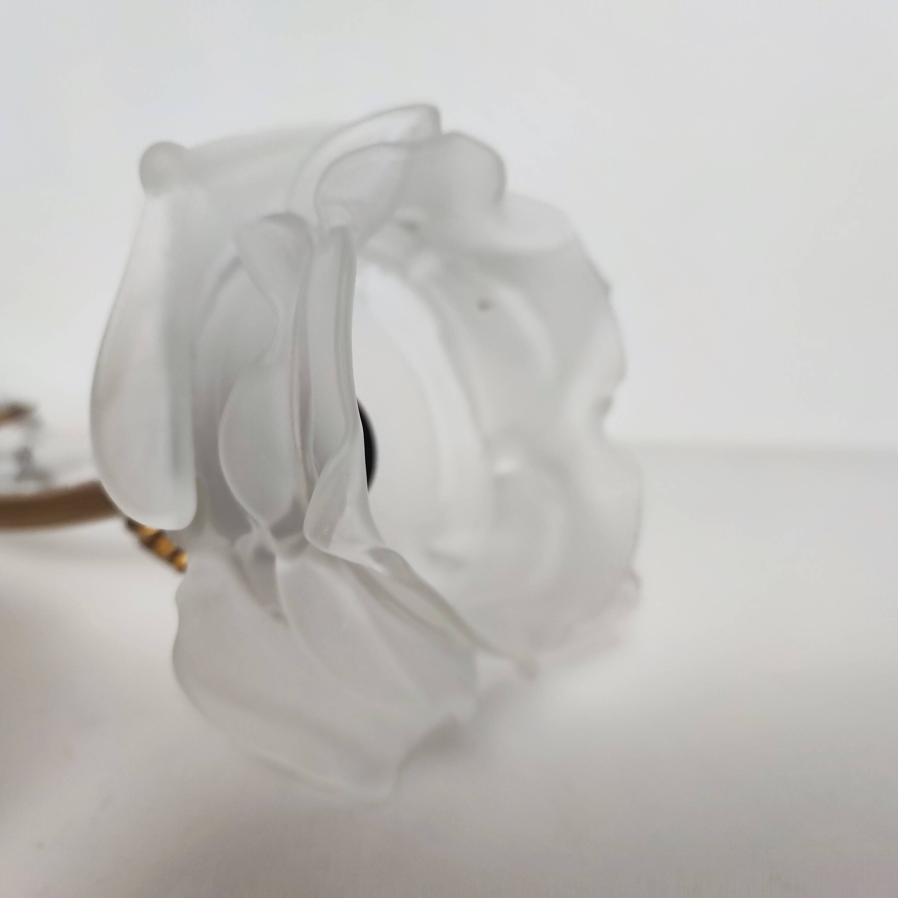 Double brass wall light