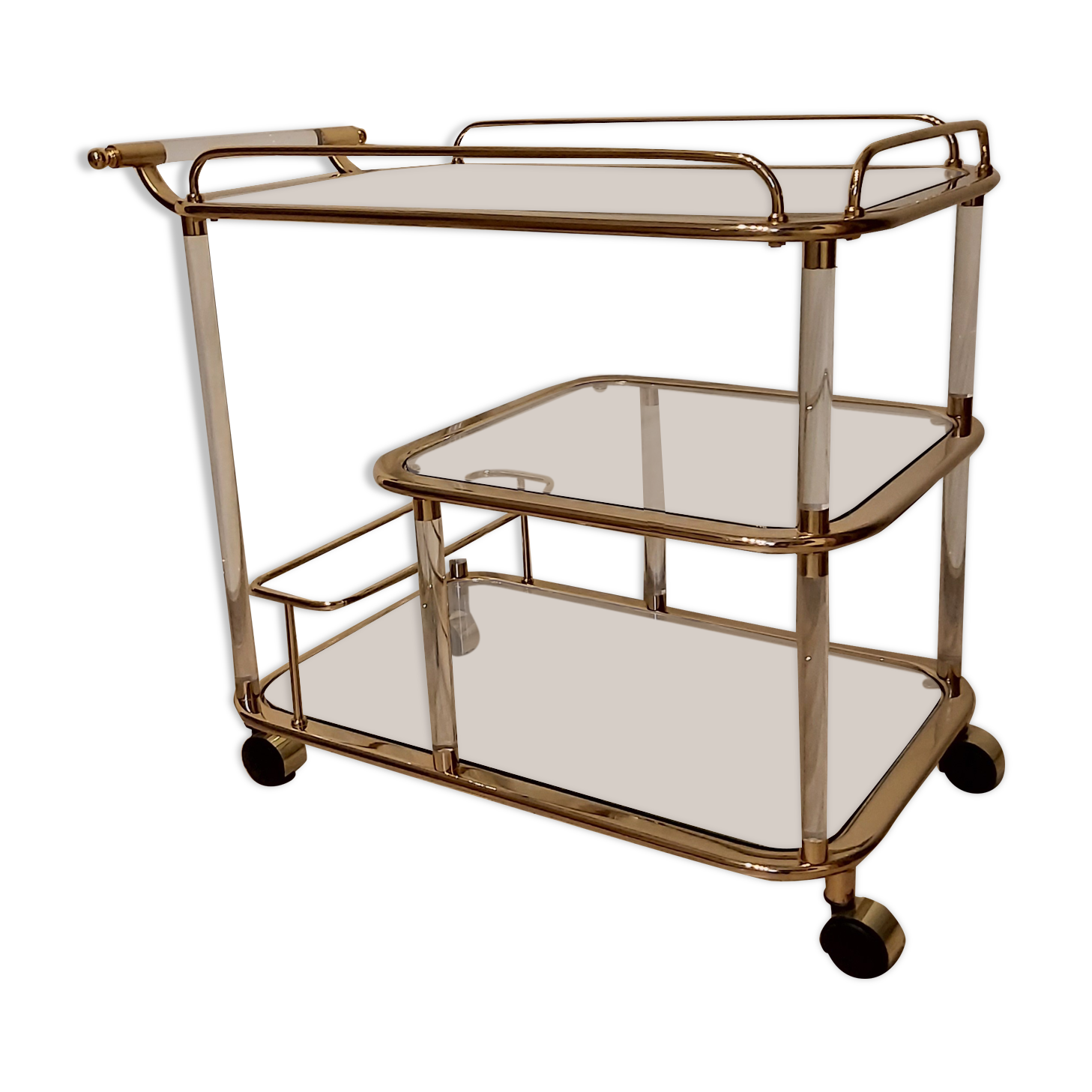 Bar cart, designed by F. Orsenigo, Orsenigo, Italy, 1980s
