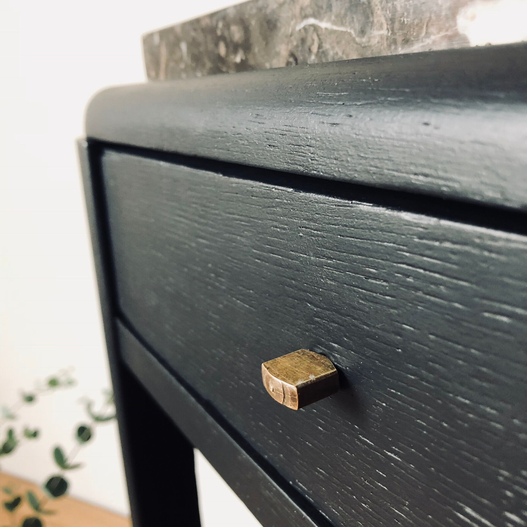 Black Art Deco Bedside