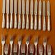 Ercuis, dessert cutlery, fruit and cheese, 36 art deco pieces