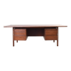 Mid-Century Large American Walnut Executive Desk
