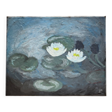 "Water Lily" canvas painting