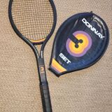 Tennis racket and its vintage cover