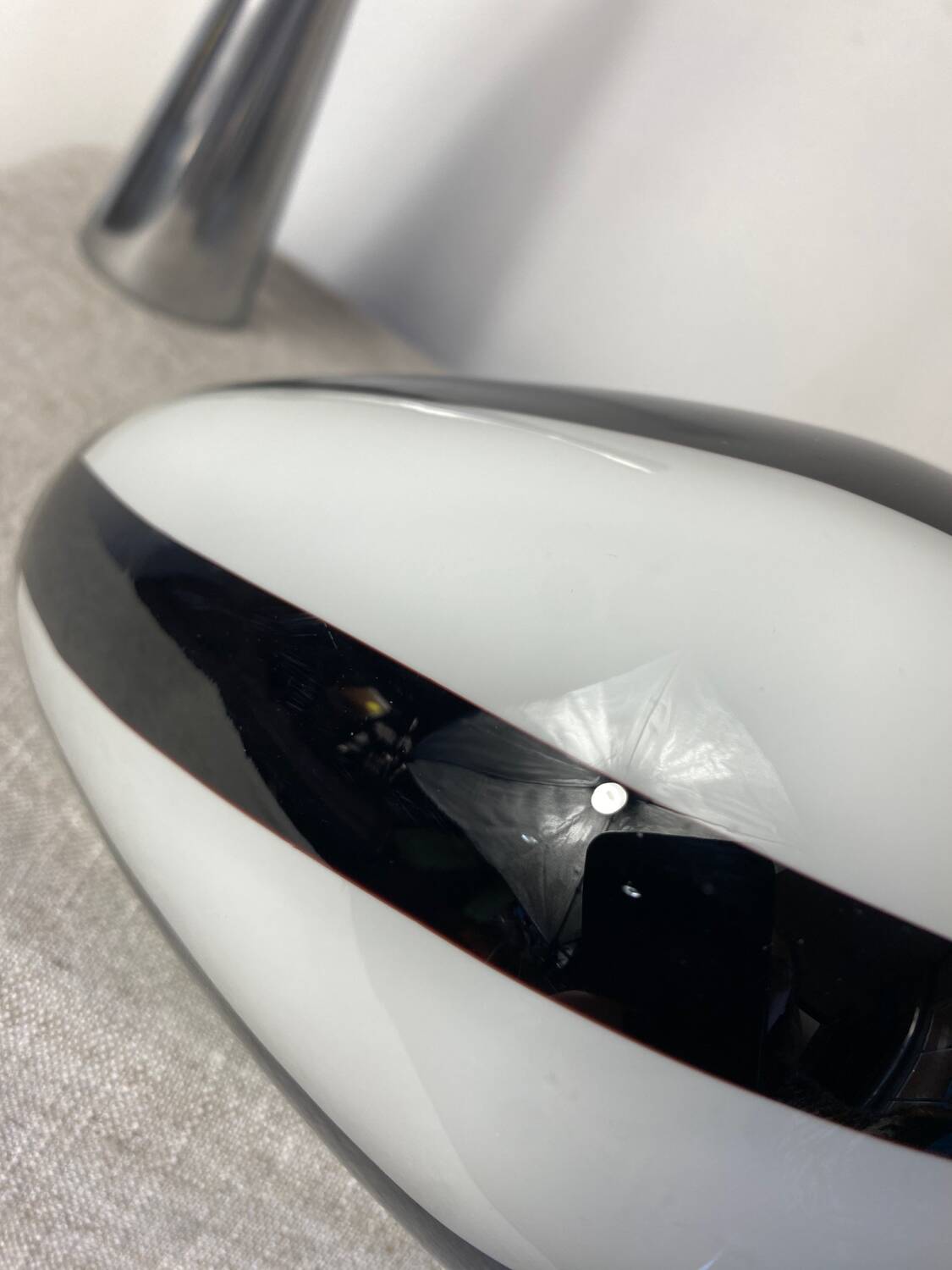 Designer two-tone glass vase