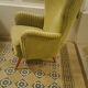 Chair Danish organic wingback chairs of the 50s/60s vintage