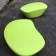 2 poufs Polar verts de Tacchini