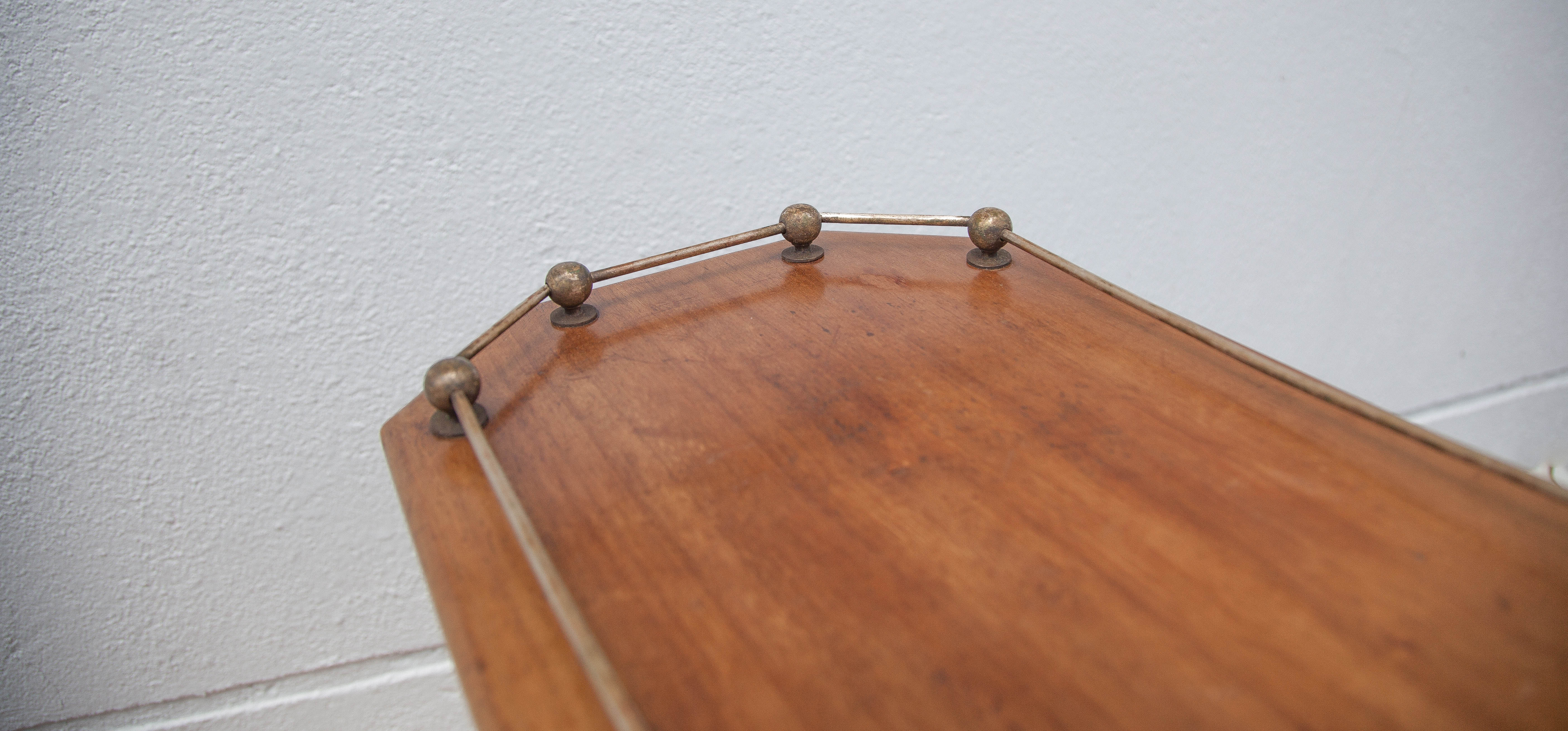 Vintage wooden tray, centerpiece, serving tray