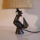 Zoomorphic ceramic lamp in the style of Jean Miotte.