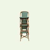 Set of 3 woven rattan bistro chairs Drucker SA