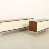 Enfilade Airborne with lacquered sliding doors, France, 1960s