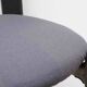 Chaise Bruno Rey par Kusch+co anthracite - assise tapissée