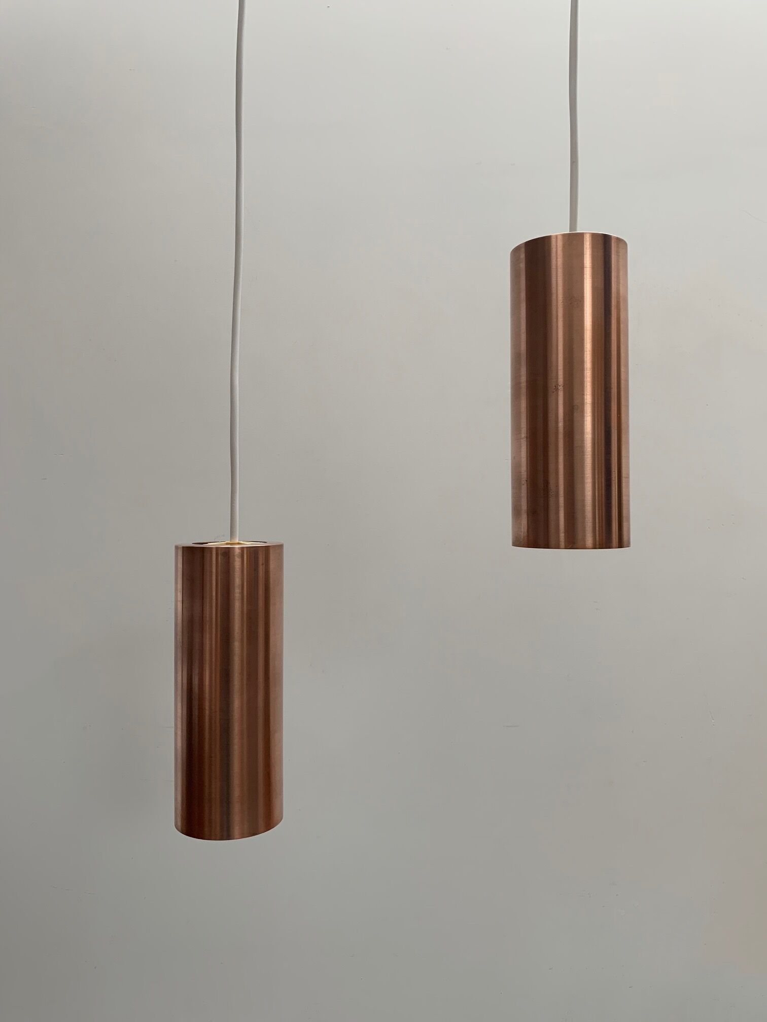 Pair of suspension copper tubes 60s