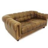 Vintage leather sofa, Sweden, 1990s