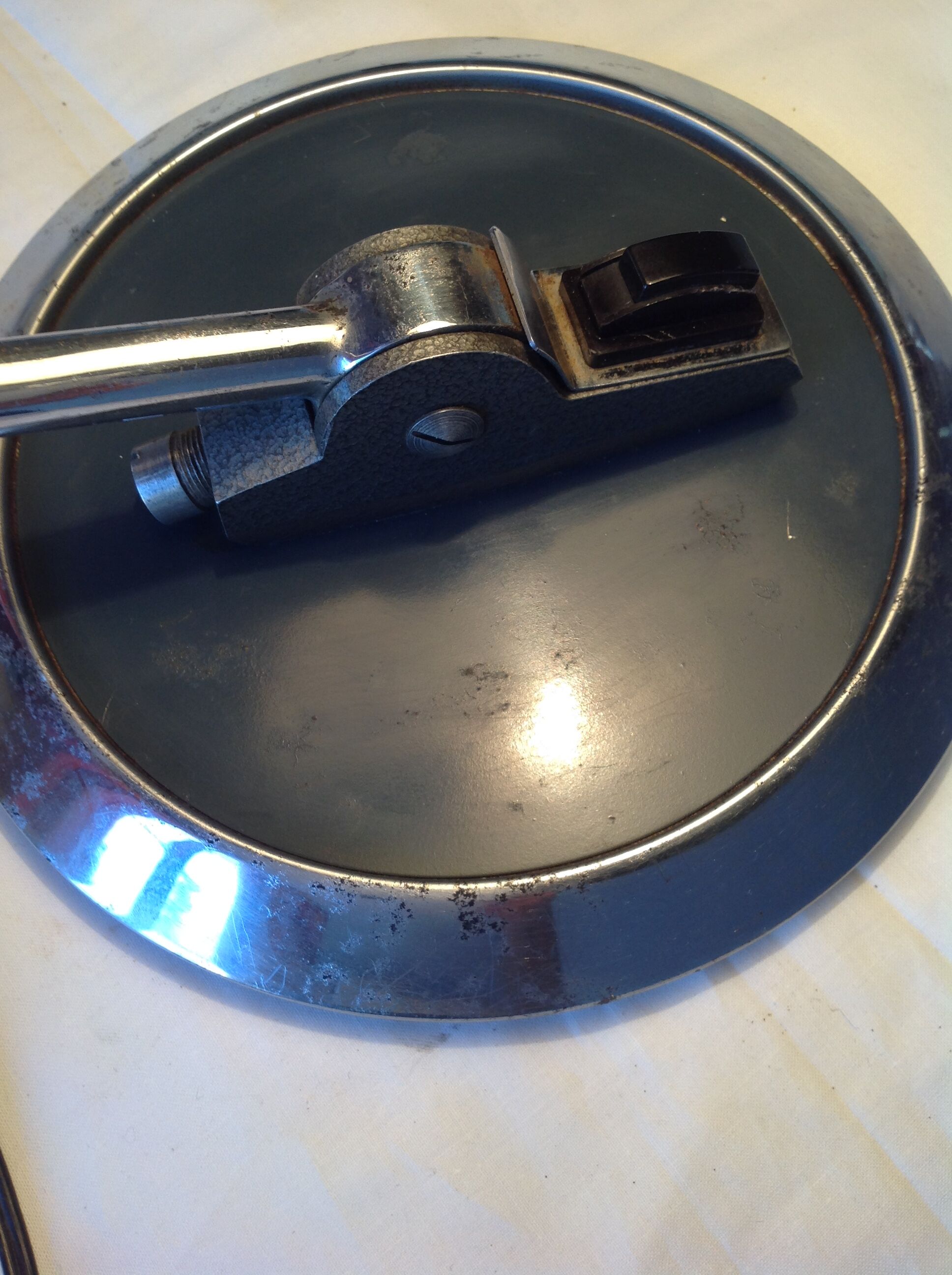 Vintage desk lamp, orientable, grey