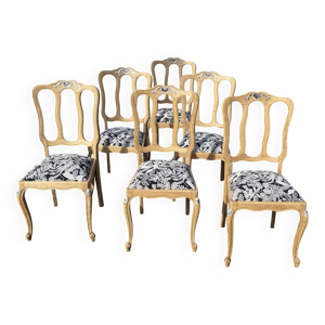 Série de 6 chaises style - brut