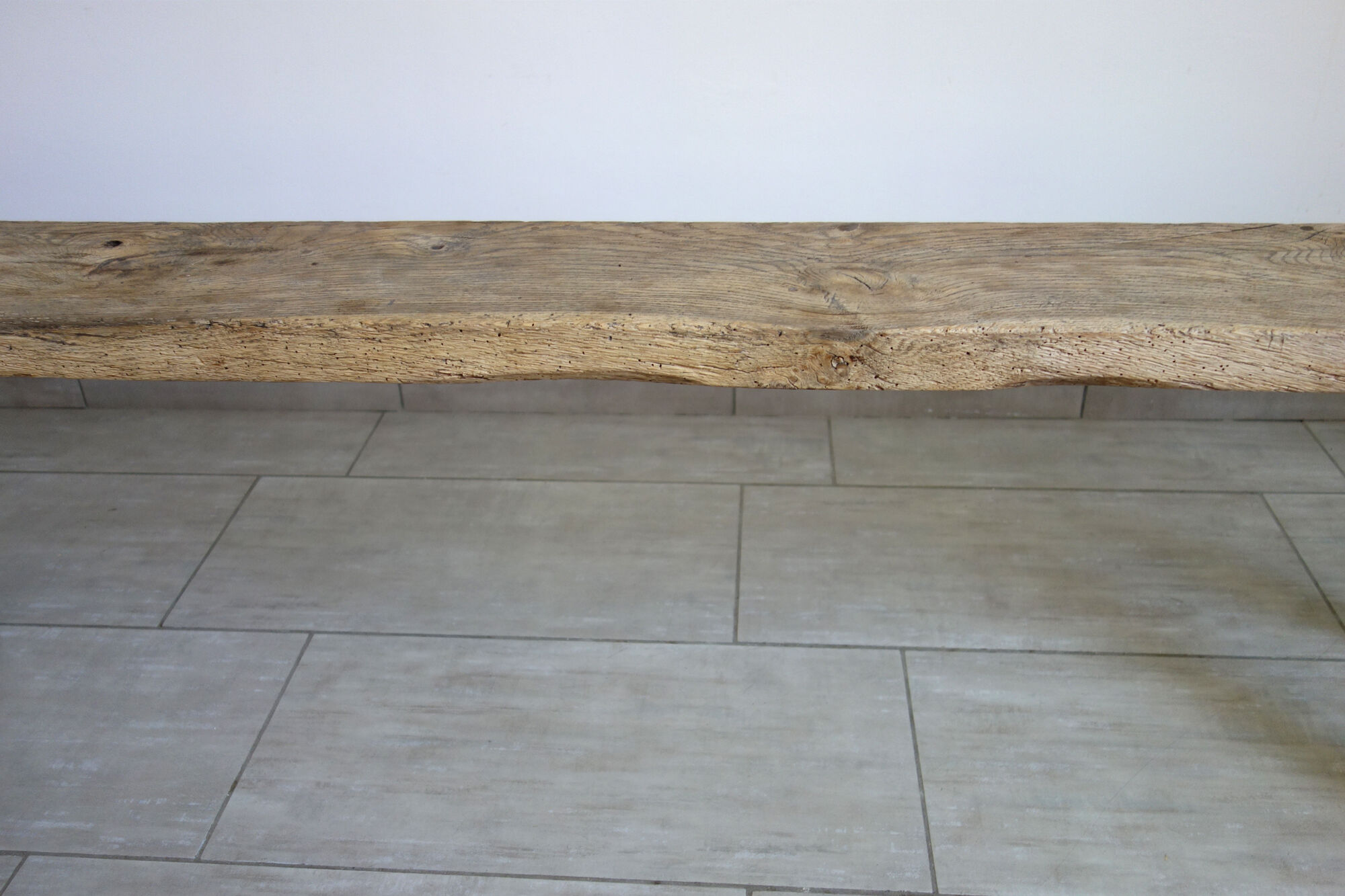 Very old oak farm bench