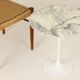 Tulip Side Table in White Marble by Eero Saarinen for Knoll, 1960s