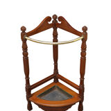 Stand de parapluie d'acajou d'arts et d'artisanat