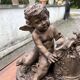 Meyer – Antique terracotta sculpture – Winged putto