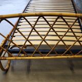 Vintage rattan bed
