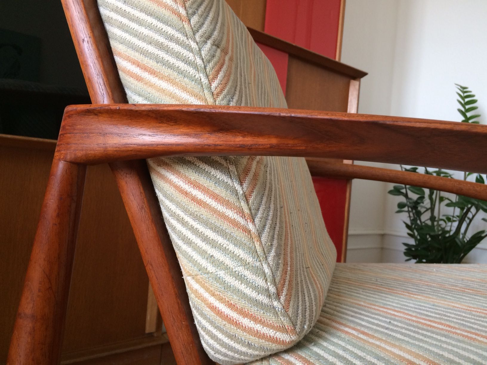 Danish sofa and armchair from the 1950s by Kaï Kristiansen