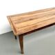 Solid walnut farmhouse table, 1950s.